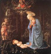 LIPPI, Fra Filippo Madonna in the Forest oil